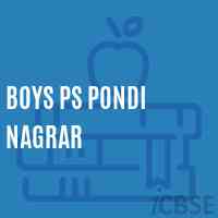 Boys Ps Pondi Nagrar Primary School Logo