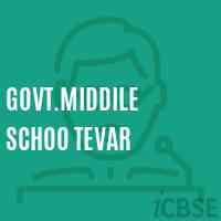 Govt.Middile Schoo Tevar Middle School Logo