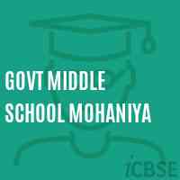 Govt Middle School Mohaniya Logo