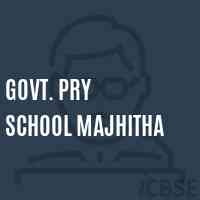 Govt. Pry School Majhitha Logo