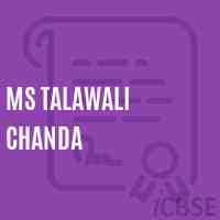 Ms Talawali Chanda Middle School Logo