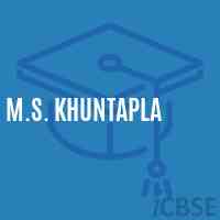 M.S. Khuntapla Middle School Logo