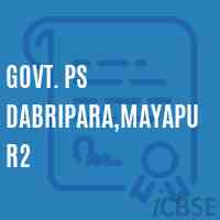 Govt. Ps Dabripara,Mayapur2 Primary School Logo