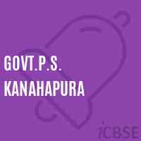 Govt.P.S. Kanahapura Primary School Logo