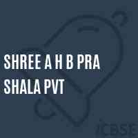 Shree A H B Pra Shala Pvt Primary School Logo