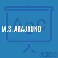M.S. Arajkund Middle School Logo