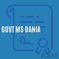 Govt Ms Dania Middle School Logo