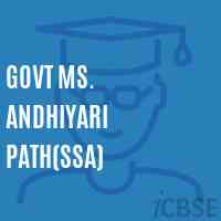 Govt Ms. andhiyari Path(Ssa) Middle School Logo