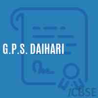 G.P.S. Daihari Primary School Logo