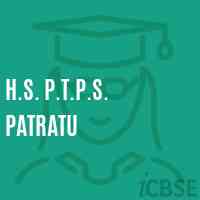H.S. P.T.P.S. Patratu School Logo