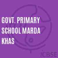 Govt. Primary School Marda Khas Logo