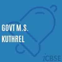 Govt M.S. Kuthrel Middle School Logo