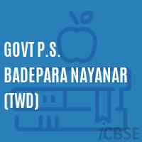 Govt P.S. Badepara Nayanar (Twd) Primary School Logo