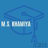 M.S. Khamiya Middle School Logo