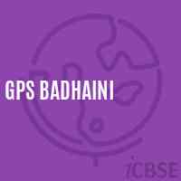 Gps Badhaini Primary School Logo