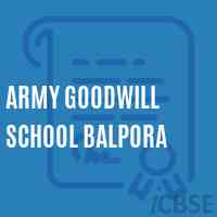 Army Goodwill School Balpora Logo