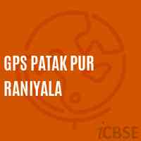Gps Patak Pur Raniyala Primary School Logo
