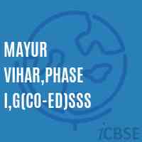 Mayur Vihar,Phase I,G(Co-ed)SSS High School Logo