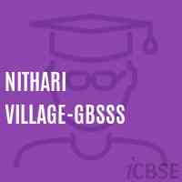 Nithari village-GBSSS High School Logo