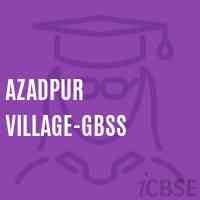 Azadpur Village-GBSS Secondary School Logo