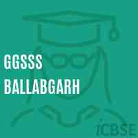 Ggsss Ballabgarh High School Logo