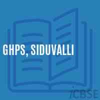 Ghps, Siduvalli Middle School Logo