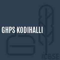 Ghps Kodihalli Middle School Logo