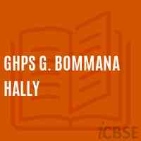 Ghps G. Bommana Hally Middle School Logo