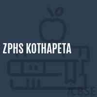 Zphs Kothapeta Secondary School Logo