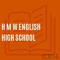 H M W English High School Logo