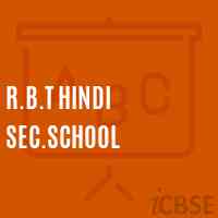 R.B.T Hindi Sec.School Logo