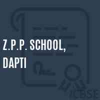 Z.P.P. School, Dapti Logo