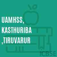 Uamhss, Kasthuriba ,Tiruvarur Senior Secondary School Logo