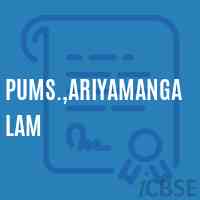 Pums.,Ariyamangalam Middle School Logo