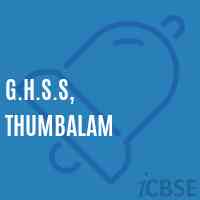 G.H.S.S, Thumbalam High School Logo
