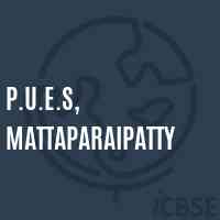 P.U.E.S, Mattaparaipatty Primary School Logo