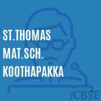 St.Thomas Mat.Sch. Koothapakka School Logo