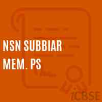 Nsn Subbiar Mem. Ps Primary School Logo