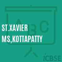 St.Xavier Ms,Kottapatty Middle School Logo