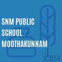 Snm Public School Moothakunnam Logo