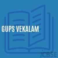 Gups Vekalam Middle School Logo