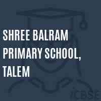 Shree Balram Primary School, Talem Logo