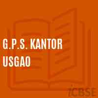 G.P.S. Kantor Usgao Primary School Logo