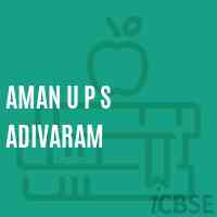Aman U P S Adivaram Middle School Logo