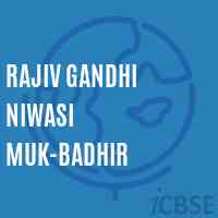 Rajiv Gandhi Niwasi Muk-Badhir Middle School Logo