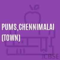 Pums,Chennimalai(Town) Middle School Logo