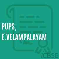 Pups, E.Velampalayam Primary School Logo