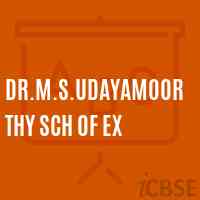 Dr.M.S.Udayamoorthy Sch of Ex Secondary School Logo