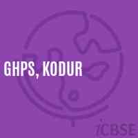 Ghps, Kodur Middle School Logo