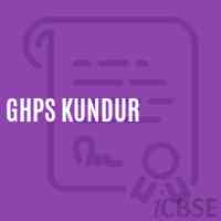 Ghps Kundur Middle School Logo